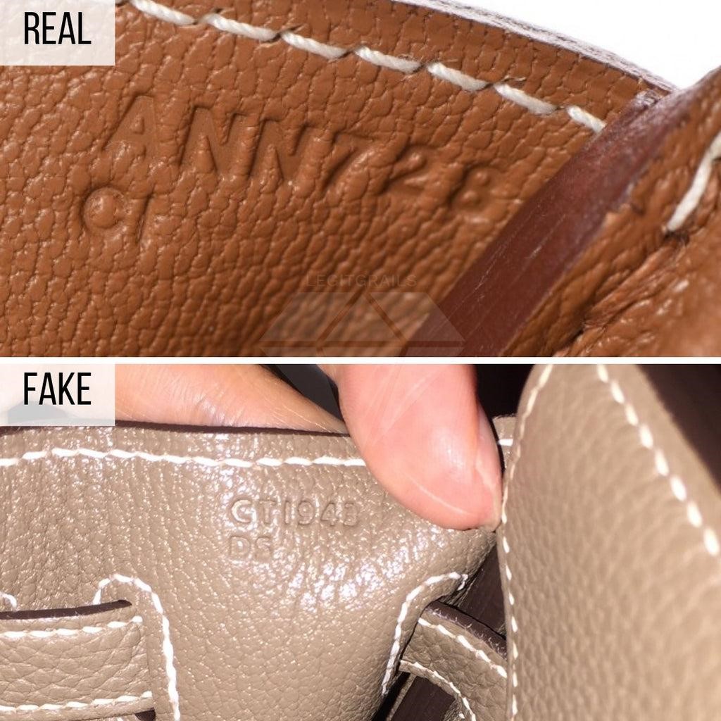 Hermes Birkin Real VS Fake: The Font Method