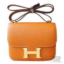 Hermes Mini Constance 18 Bag ck37 Gold Tadelakt GHW