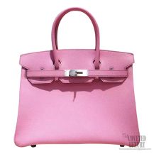 Hermes Birkin 30 Handbag 5p Pink Chevre Myzore PHW
