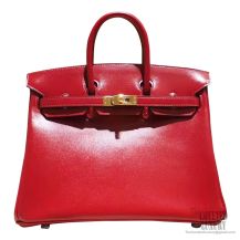 Hermes Birkin 30 Handbag 55 Rouge Vif Tadelakt GHW