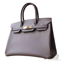 Hermes Birkin 30 Handbag ck47 Chocolate Epsom GHW