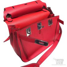 Hermes Jypsiere 34 Large Bag Rouge Casaque Q5 Clemence
