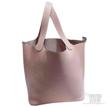 Hermes Picotin Lock 18 Bag Pale Pink Taurillon Clemence