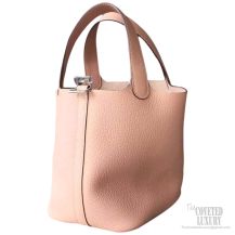 Hermes Picotin Lock 22 Bag Nude Pink Taurillon Clemence