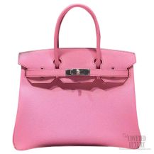 Hermes Birkin 35 Bag Pink 5P Epsom SHW