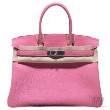 Hermes Birkin 35 Bag Pink 5P Togo SHW