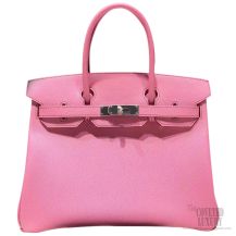 Hermes Birkin 30 Bag Pink 5P Epsom SHW