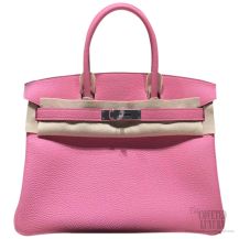 Hermes Birkin 30 Bag Pink 5P Togo SHW