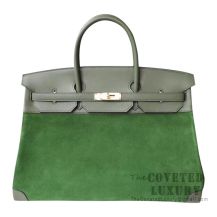 Hermes Birkin 40 Bag V6 Canopee Swift And Grizzly GHW