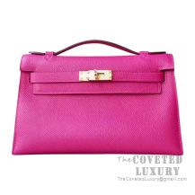 Hermes Mini Kelly I Bag L3 Rose Purple Epsom GHW