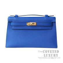 Hermes Mini Kelly I Bag I7 Blue Zellige Epsom GHW