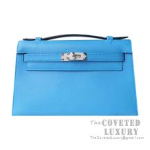 Hermes Mini Kelly I Bag 2T Blue Paradise Swift SHW