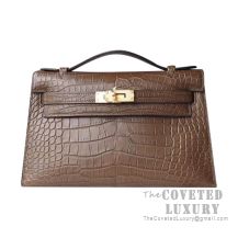 Hermes Mini Kelly I Bag M1 Oregano Matte Alligator GHW