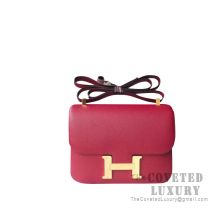 Hermes Constance 23 Bag K1 Rouge Grenat Epsom GHW