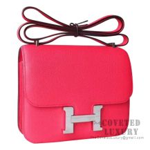 Hermes Mini Constance 18 Bag I6 Rose Extreme Epsom SHW