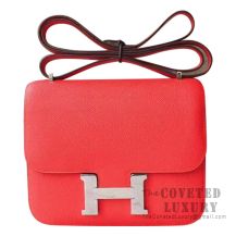 Hermes Mini Constance 18 Bag S5 Rouge Tomate Epsom SHW