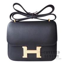 Hermes Mini Constance 18 Bag 89 Noir Swift GHW