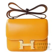 Hermes Mini Constance 18 Bag 1A Paille Tadelakt GHW