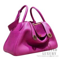 Hermes Lindy 26 Bag L3 Rose Purple Clemence GHW