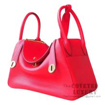 Hermes Lindy 26 Bag S5 Rouge Tomate Clemence GHW