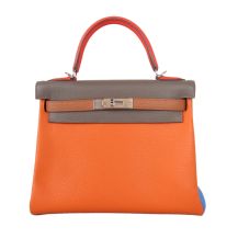 Hermes Kelly 28 TOGO Leather Handbag front view