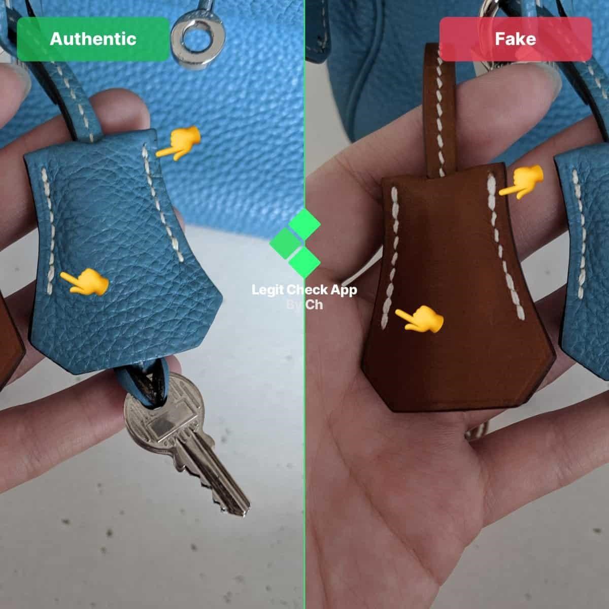 hermes logo real vs fake