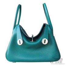 Hermes Lindy 26 Bag z6 Malachite Clemence PHW