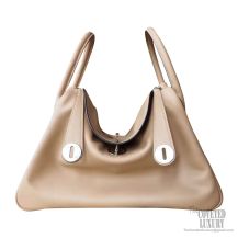 Hermes Lindy 30 Bag 4z Gris Tourterelle Swift PHW