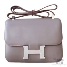 Hermes Constance 23cm Bag 8f Etain Swift PHW