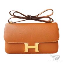 Hermes Constance Elan 25 Bag ck37 Gold Epsom GHW