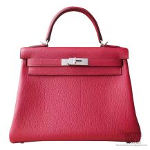 Hermes Kelly 28 Bag k1 Rouge Grenade Togo PHW