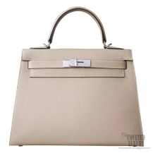 Hermes Kelly 28 Bag s2 Trench Epsom PHW