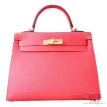 Hermes Kelly 28 Bag t5 Rose Jaipur Epsom GHW