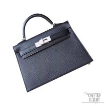 Hermes Mini Kelly II Bag ck55 Rouge H Epsom GHW