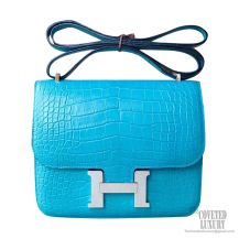 Hermes Mini Constance 18 Bag 3z Saomt Cyr Matte Alligator PHW