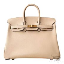 Hermes Birkin 25 Bag s2 Trench Epsom GHW