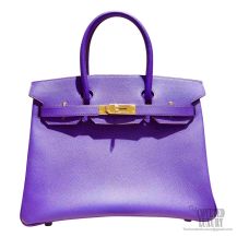 Hermes Birkin 30 Handbag 9w Crocus Epsom GHW