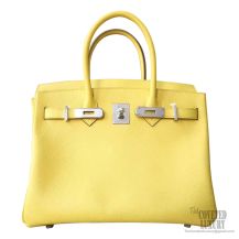 Hermes Birkin 30 Handbag c9 Soufre Epsom PHW