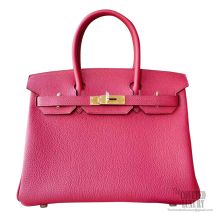 Hermes Birkin 30 Handbag k1 Rouge Grenat Togo GHW