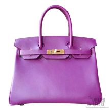 Hermes Birkin 30 Handbag p9 Anemone Swift GHW