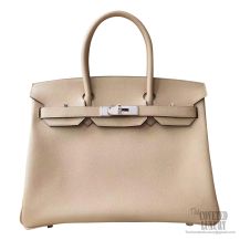 Hermes Birkin 30 Handbag s2 Trench Epsom PHW