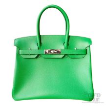 Hermes Birkin 30 Bag 1k Bambou Epsom Calfskin SHW