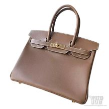 Hermes Birkin 30 Bag 3g Alezan Epsom Calfskin GHW