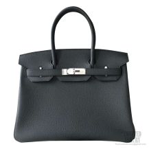 Hermes Birkin 30 Bag ck8p Plomb Togo Calfskin SHW