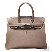 Hermes Birkin 30 Bag ck18 Etoupe Epsom Calfskin SHW