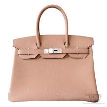 Hermes Birkin 30 Bag ck24 Tabac Camel Togo Calfskin SHW