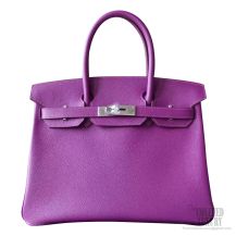 Hermes Birkin 30 Bag p9 Anemone Epsom Calfskin SHW