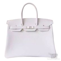 Hermes Birkin 35 Bag ck01 Blanc Epsom Calfskin SHW