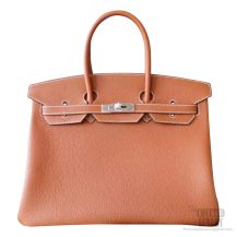 Hermes Birkin 35 Bag ck37 Gold Togo Calfskin SHW