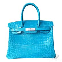 Hermes Birkin 30 Bag 7w Izmir Shining Niloticus Croc SHW